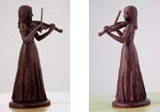 bronze violinist